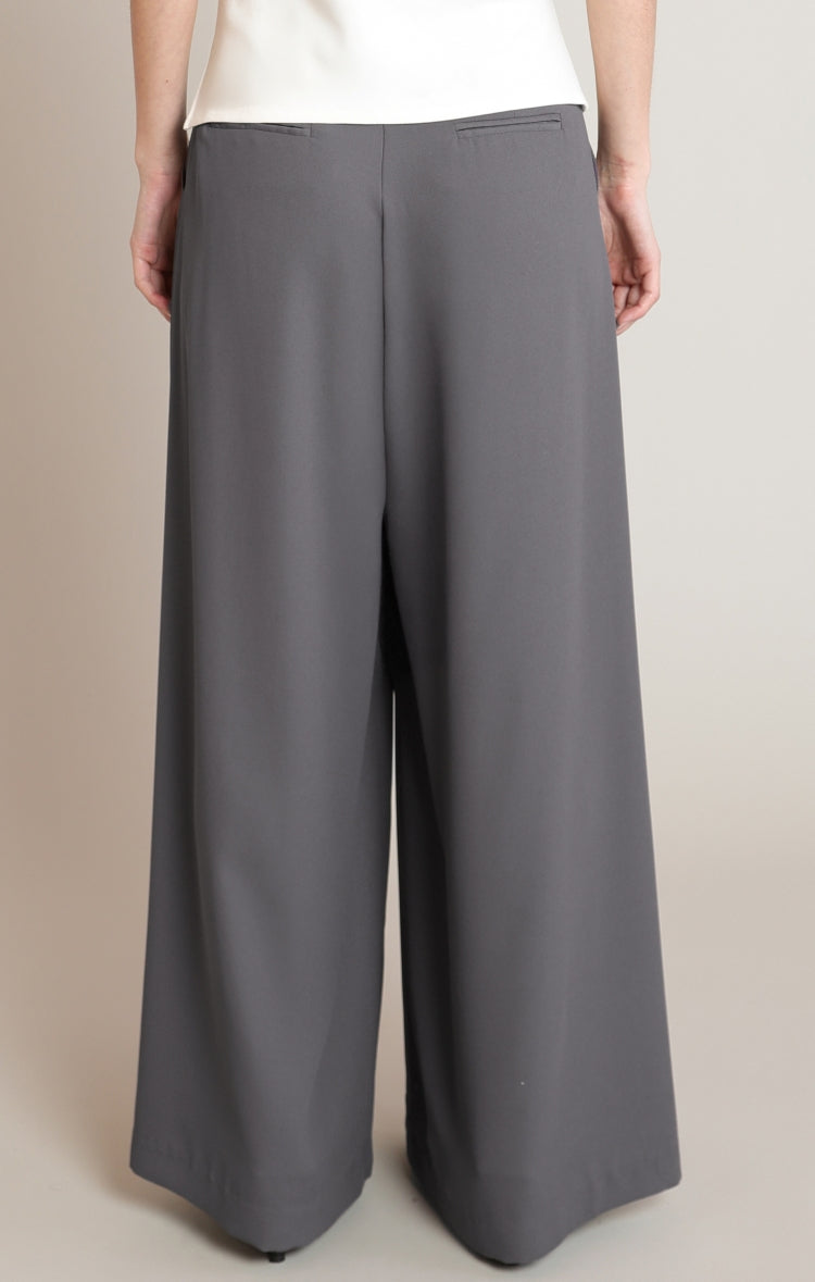 Black Tape Flowy Wide Leg Pull-On Pants
