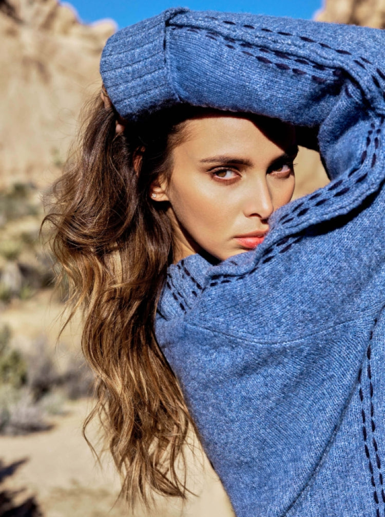 Charlie B Mock Neck Sweater