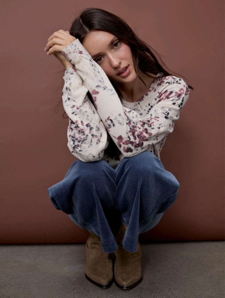 Charlie B Cropped Wide Leg Corduroy Pants