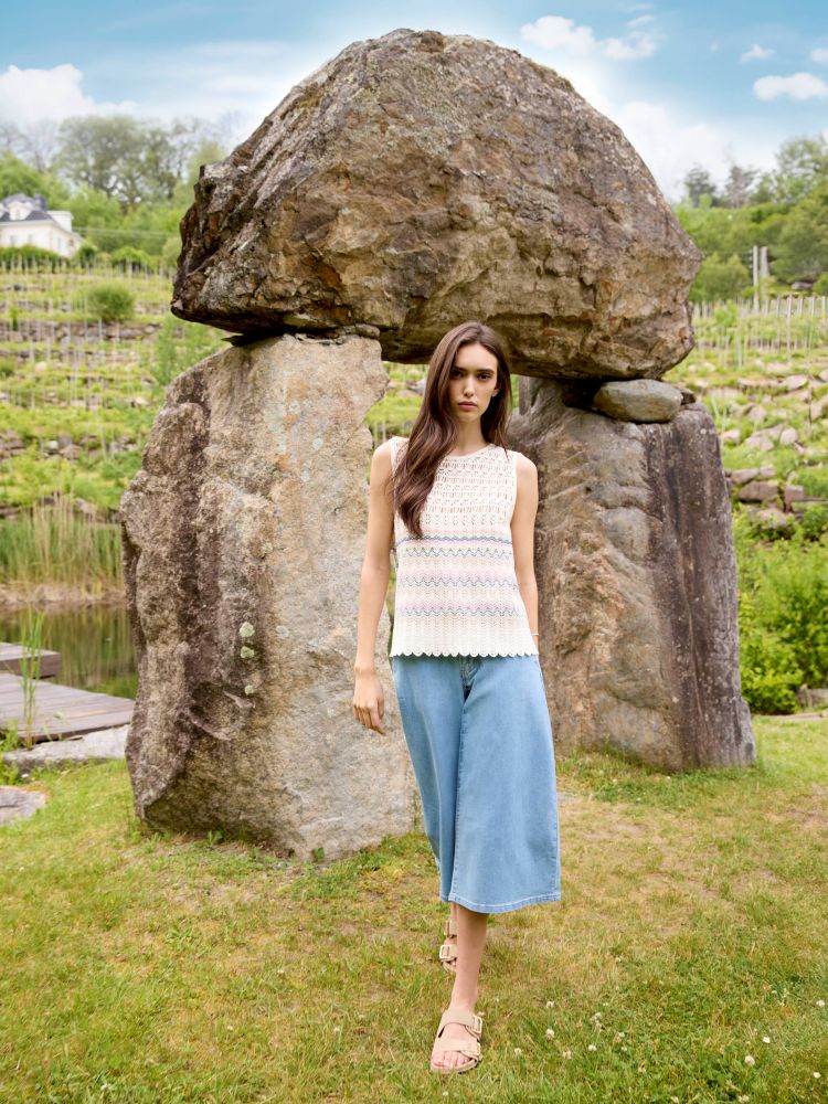 Cropped Palazzo Jeans