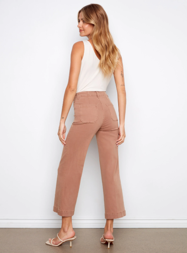 Cropped Wide Leg Jeans