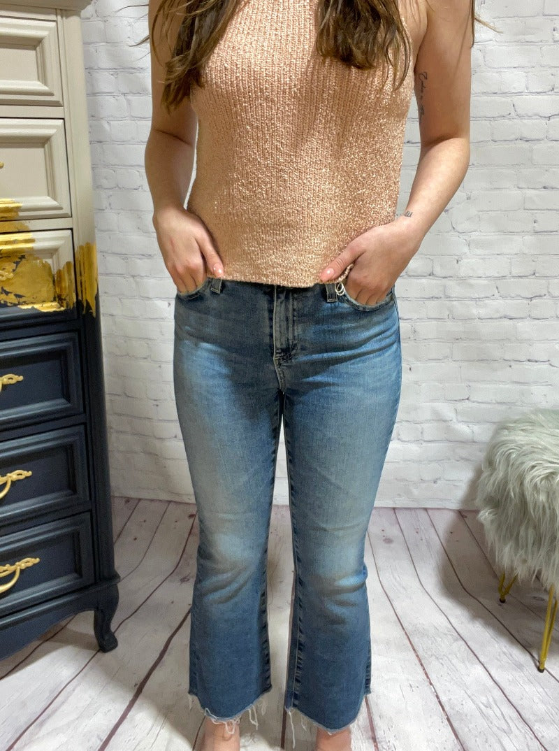 AG Farrah Crop Bootcut Jeans  Style: EMP1D55RI18YXV