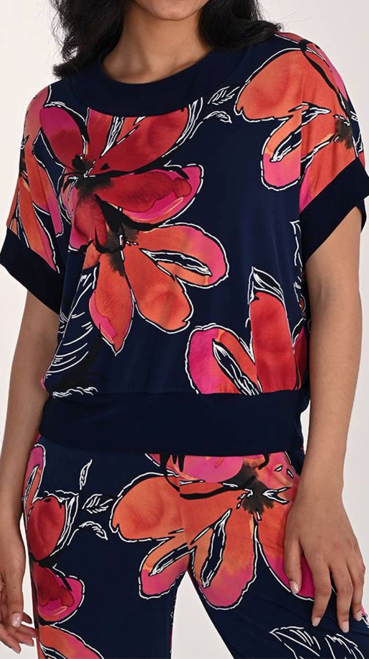 Short Sleeve Floral Top