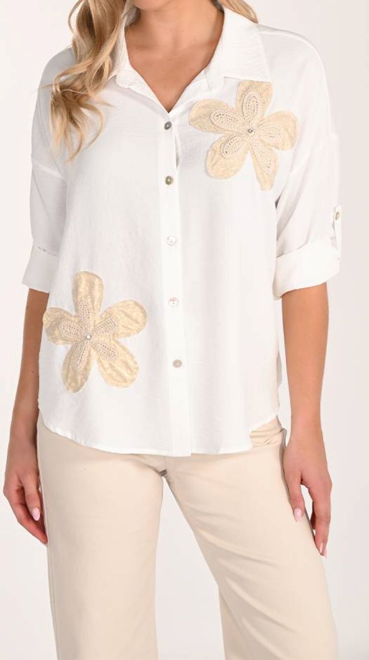 Woven Button Up Blouse