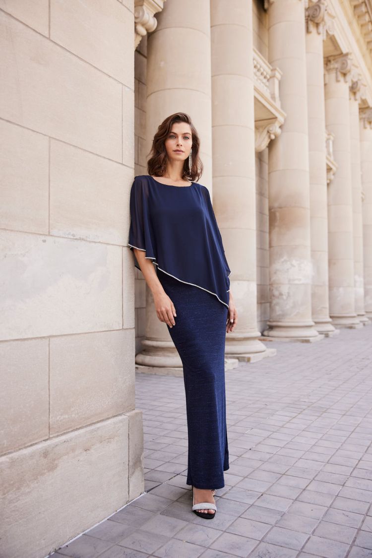 Robe longue superposée