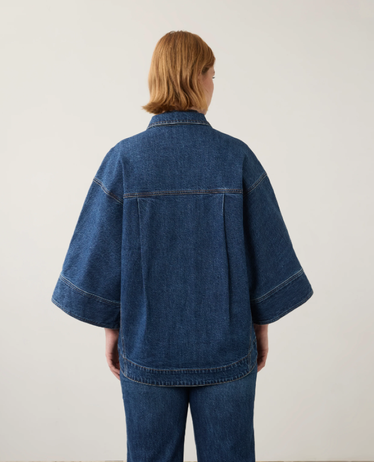 Kimono Sleeve Denim Jacket