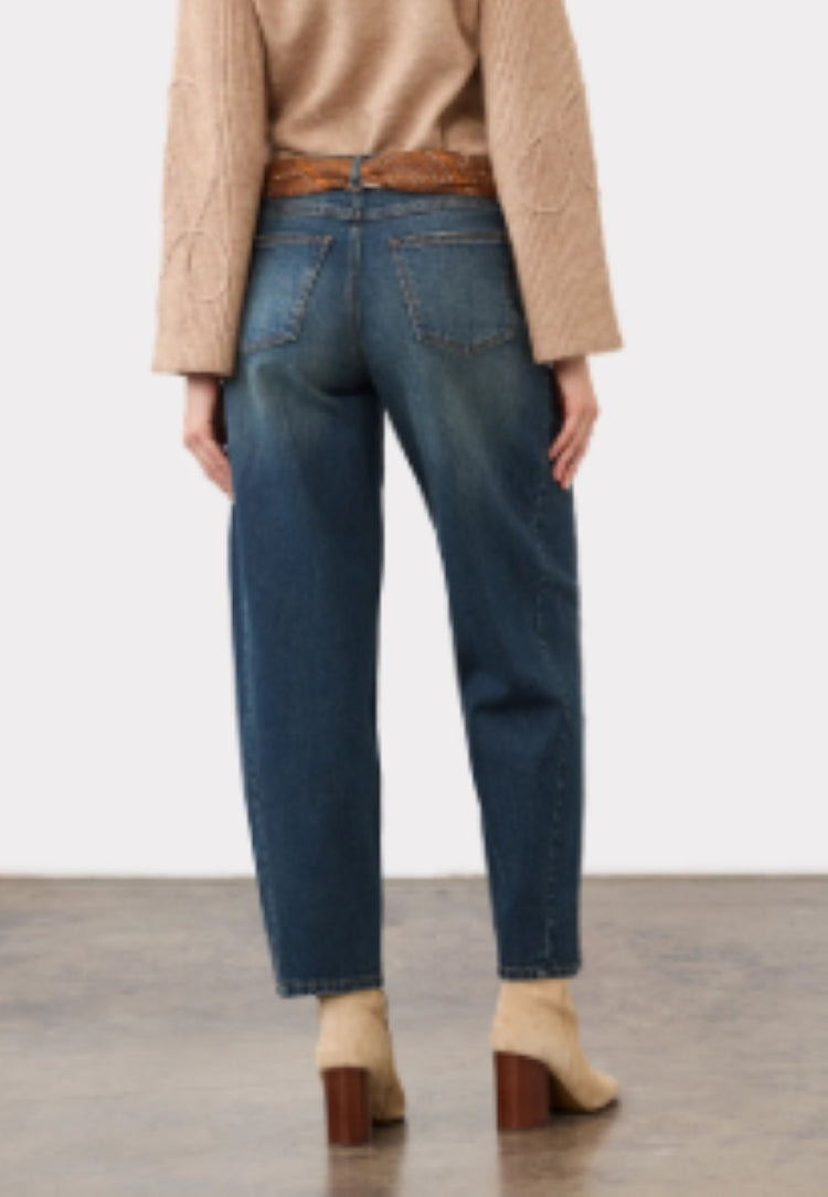 French Dressing Jeans Mid Rise Barrel Leg Jeans