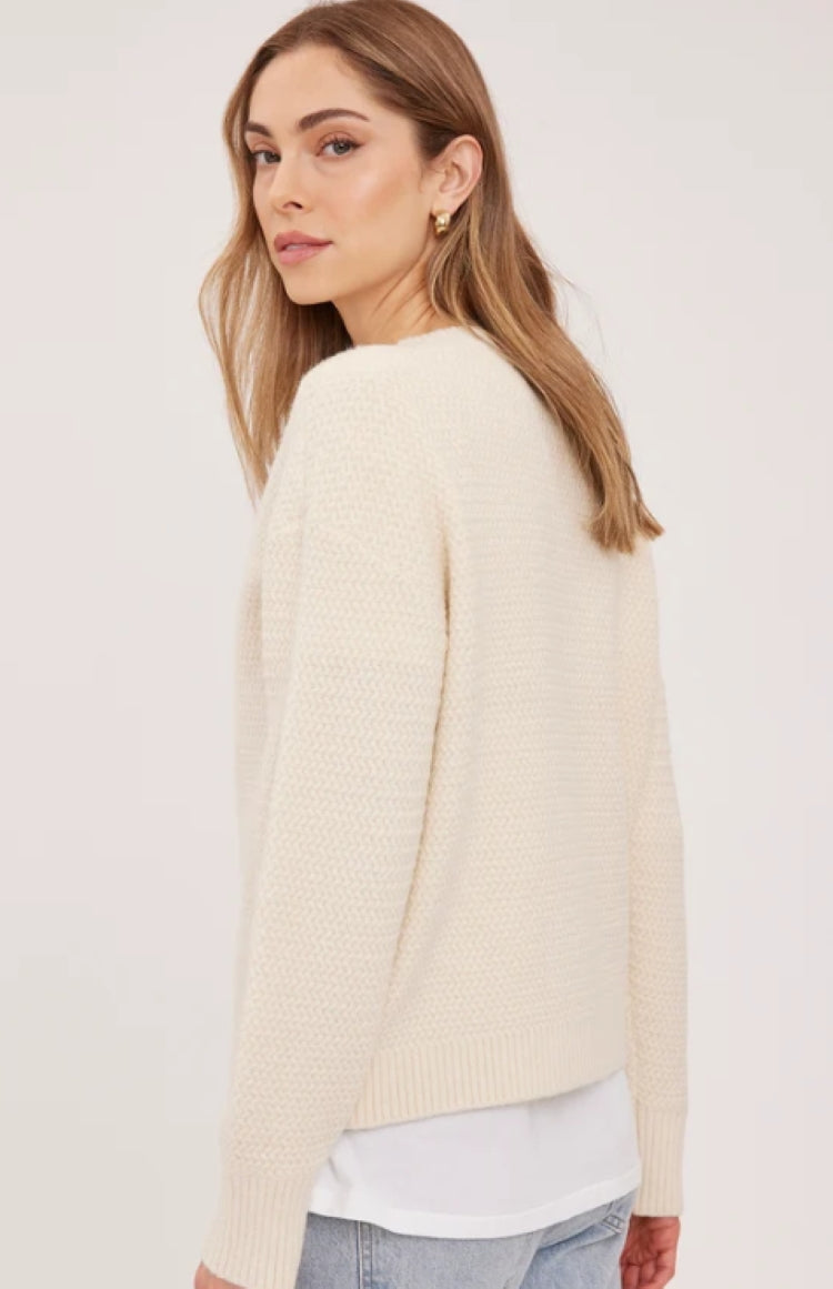 Gentle Fawn Dixie Zigzag Knit Cardigan
