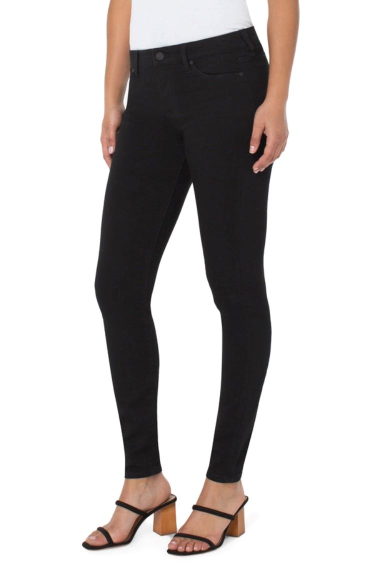 Black Liverpool Skinny Jeans Side View