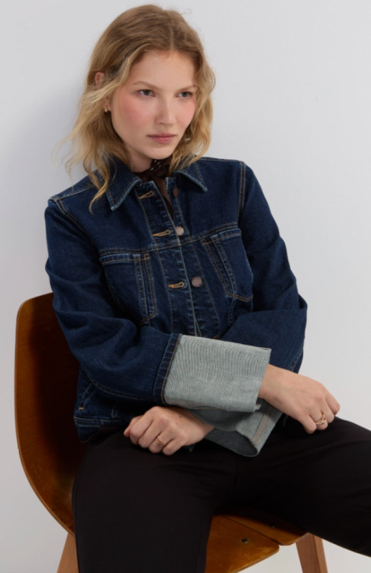 Women's Selvedge Trucker Denim Jacket