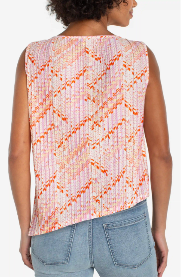 Asymmetric Hem Sleeveless Top