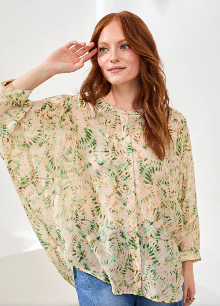 Flowy Dolman Sleeve Blouse