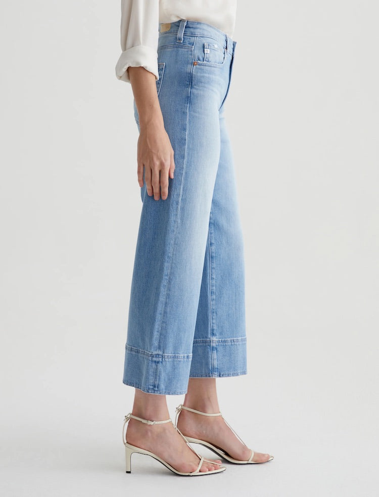 Mid-rise Saige Wide Leg Crop