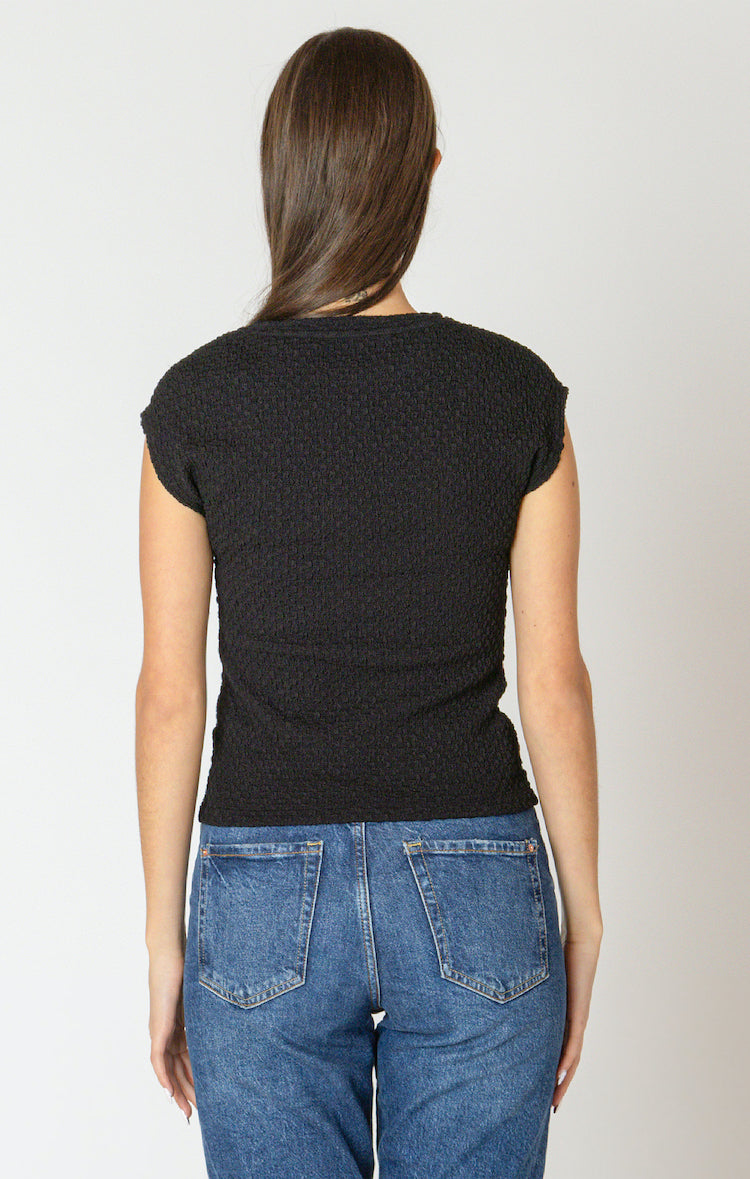 Textured Short Sleeve Top