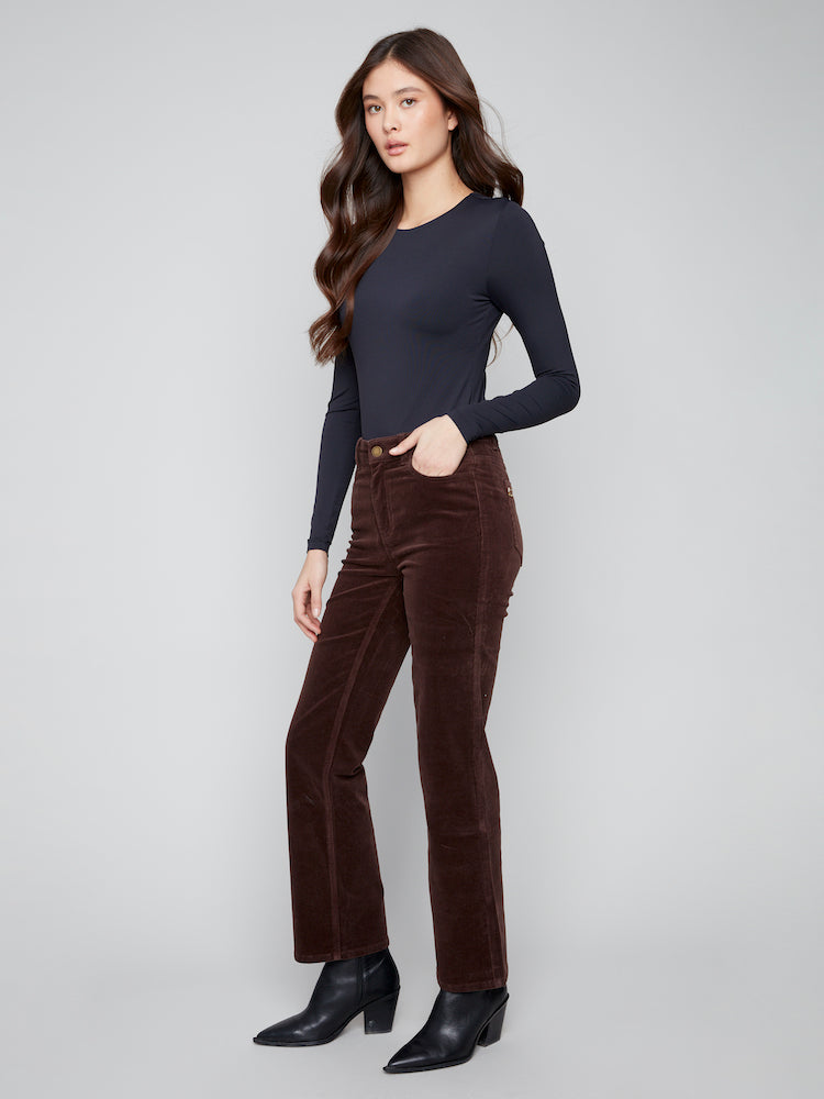 Straight Leg Corduroy Pants