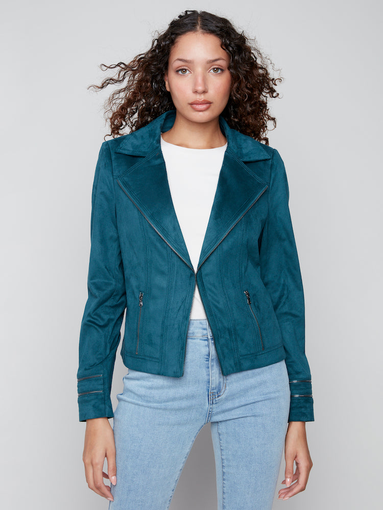 Faux Suede Jacket