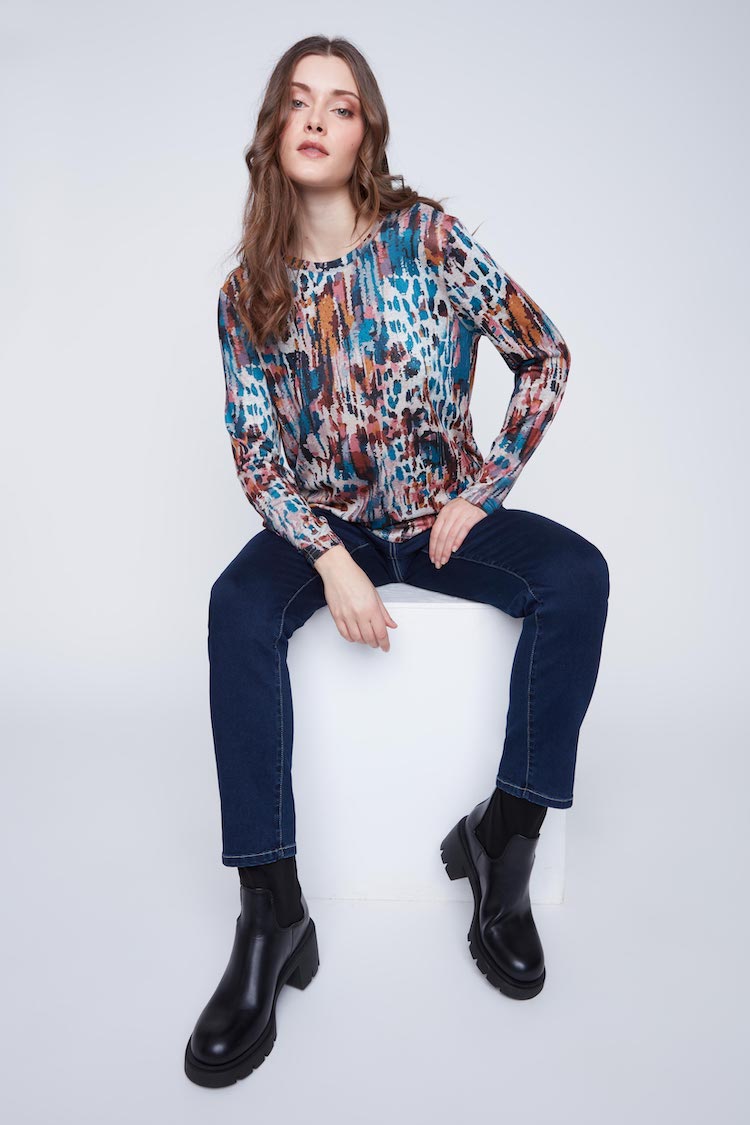 Print Long Sleeve Top