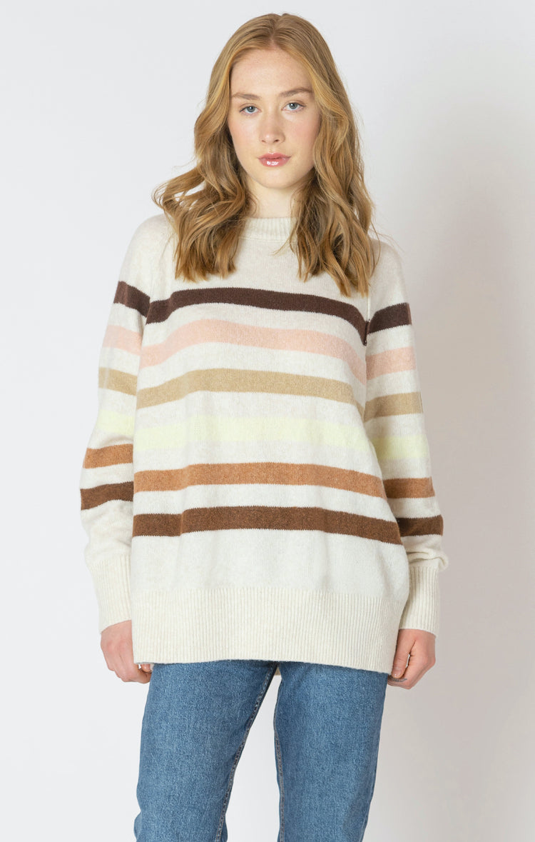 Stripe Over Size Sweater