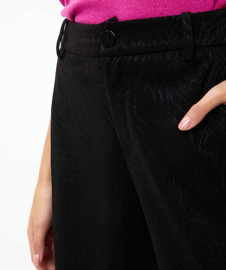 Jacquard Stretch Print Trousers