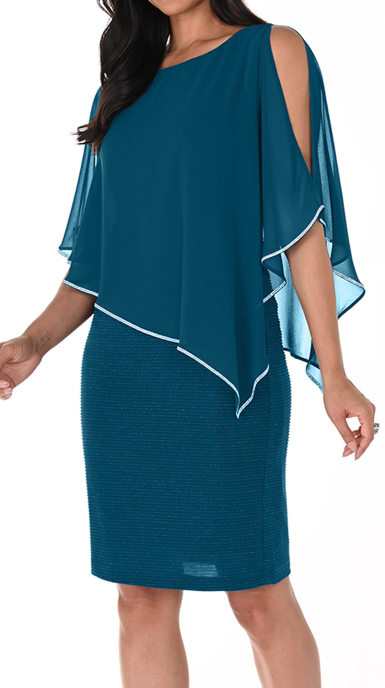 Overlay Ribbed Dress