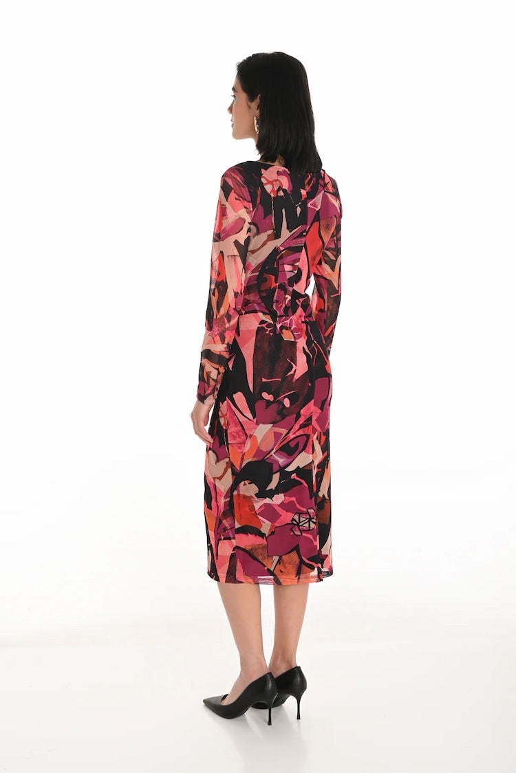 Floral Bodycon Knee-length Dress