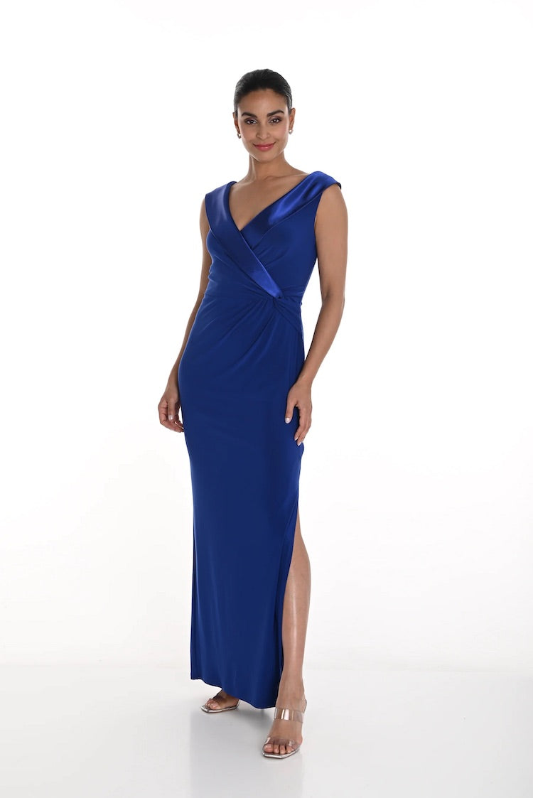 V-Neck Wrap Front Maxi Dress|Frank Lyman Style: 258003| Fashionista V-Neck Wrap Front Maxi Dress|Frank Lyman Style: 258003| Fashionista