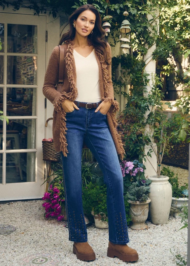 Cardigan Jacket With Fringes