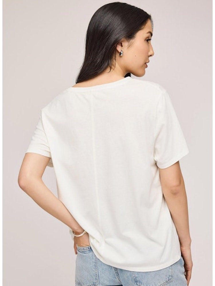 Jennifer V-Neck Short Sleeve Top