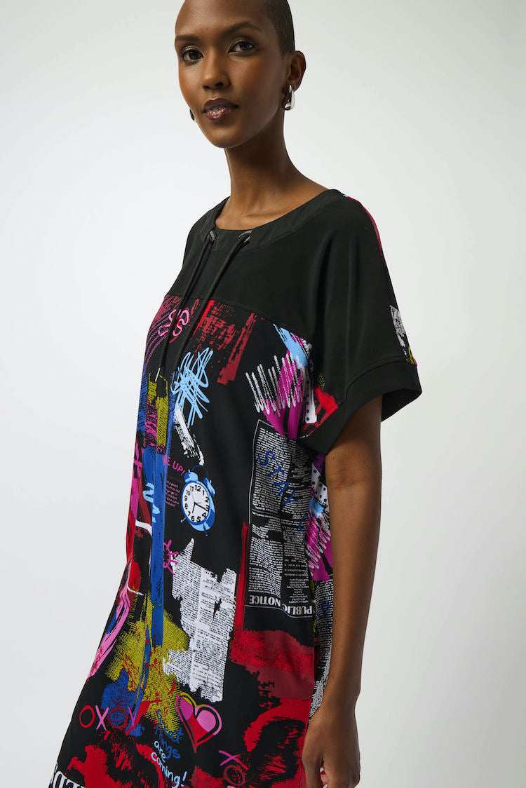 Casual Abstract Knee-length Dress