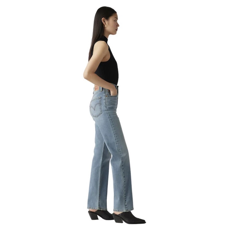 Ribcage High Rise Straight Leg With Button Fly