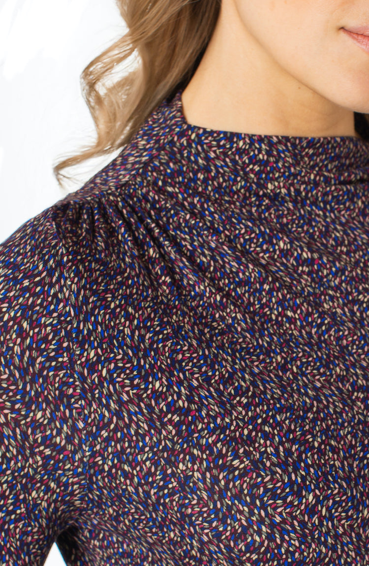 Long Sleeve Mock Neck Top