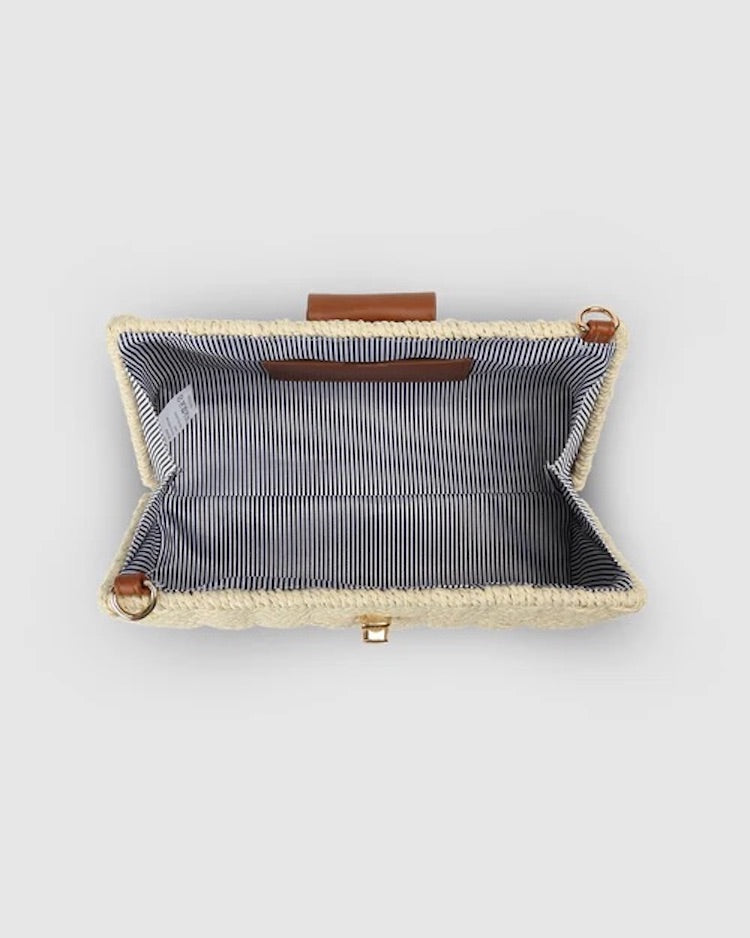 Ophelia Raffia Crossbody Bag