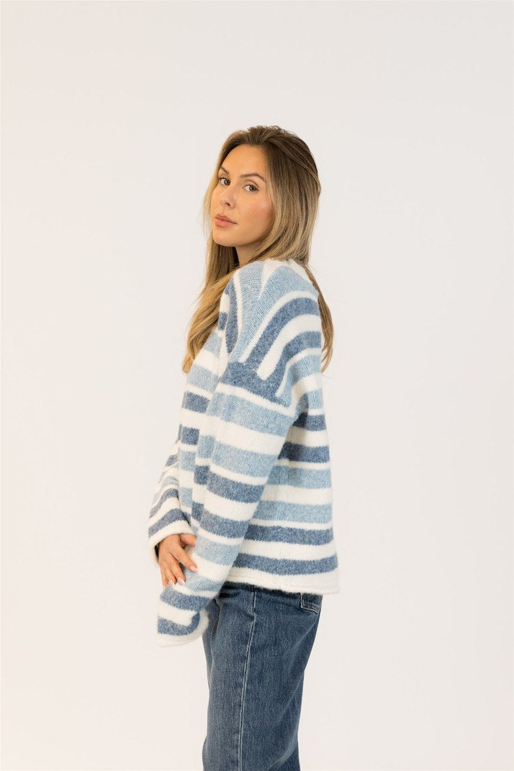 Lucky Stripe Long Sleeve Sweater
