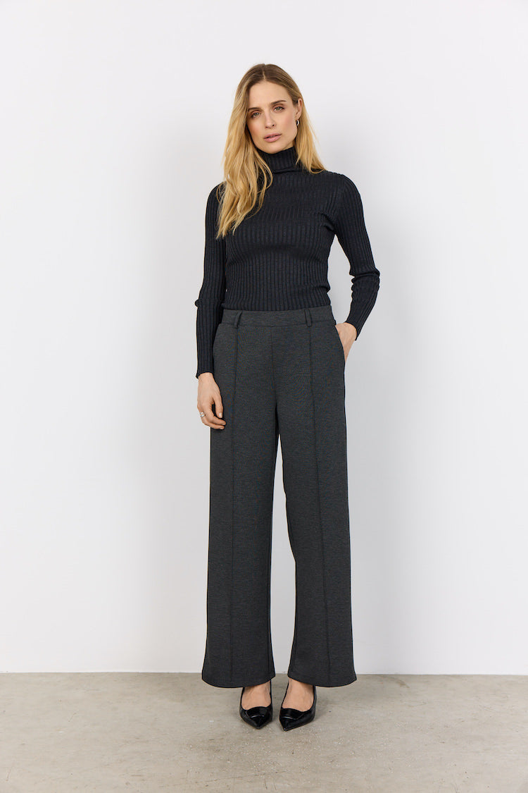 Ribbed Turtle Neck Long Sleeve