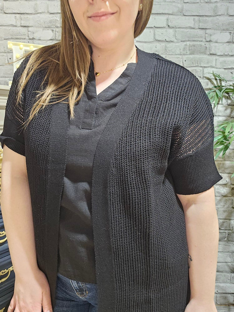 Laurette Short Sleeve Cardigan