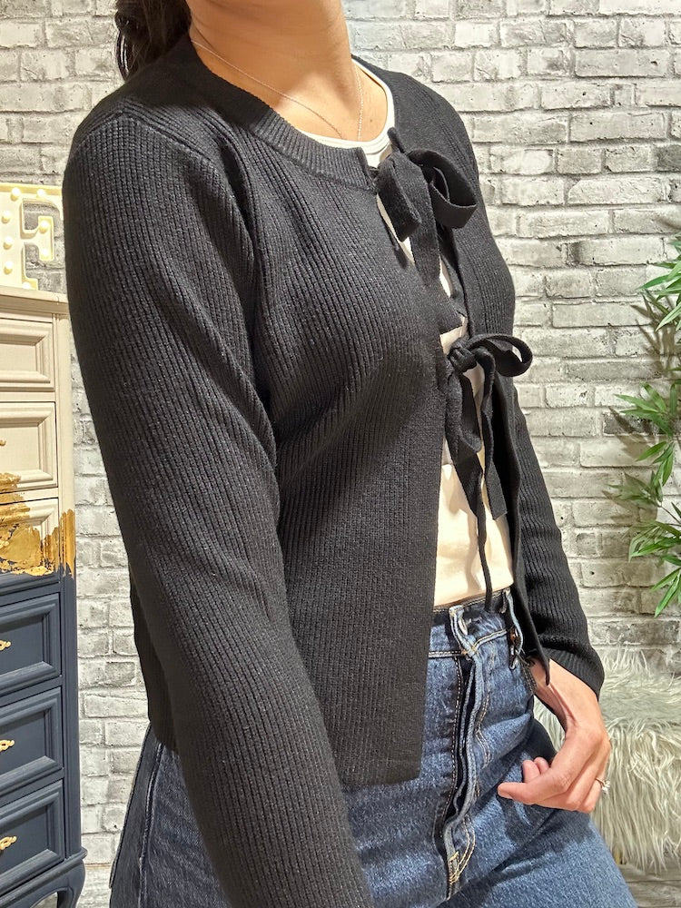 Kanita Tie Front Cardigan