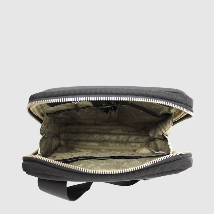 Leather And Nylon Shoulder Bag