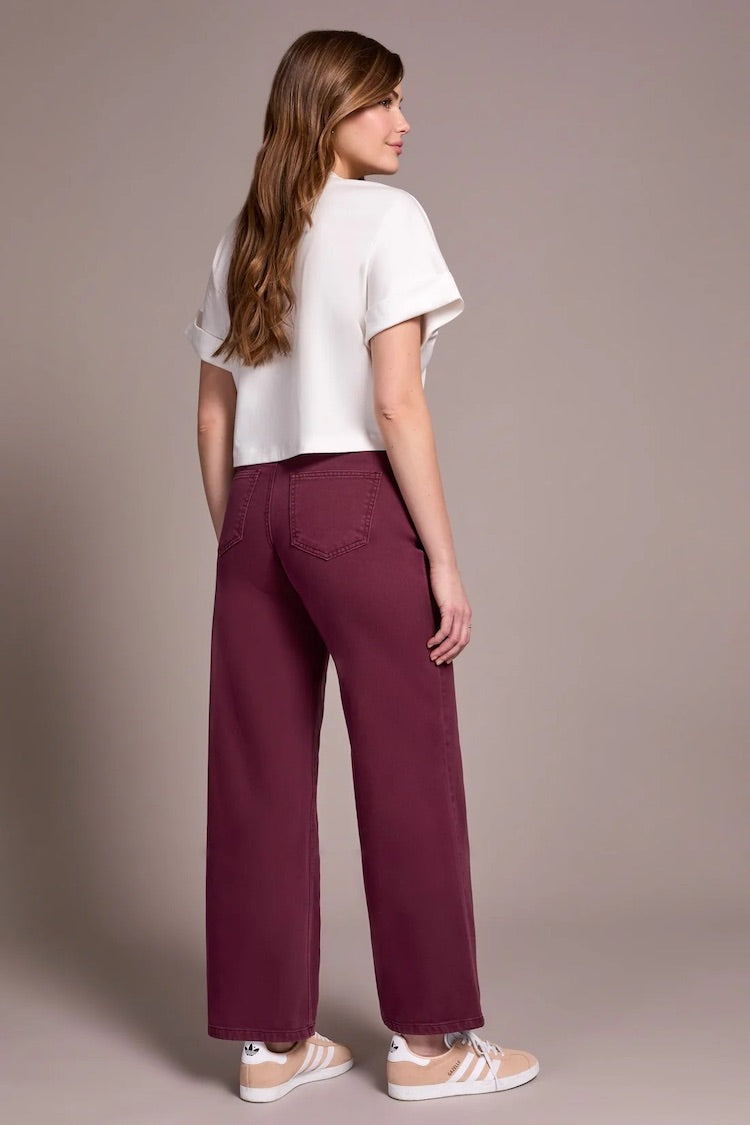 Brooke High Rise Hugging Wide Leg Jeans