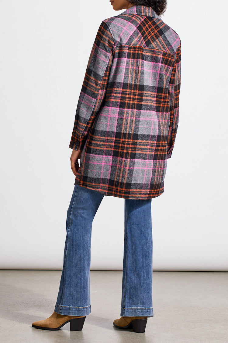 Long Plaid Shacket