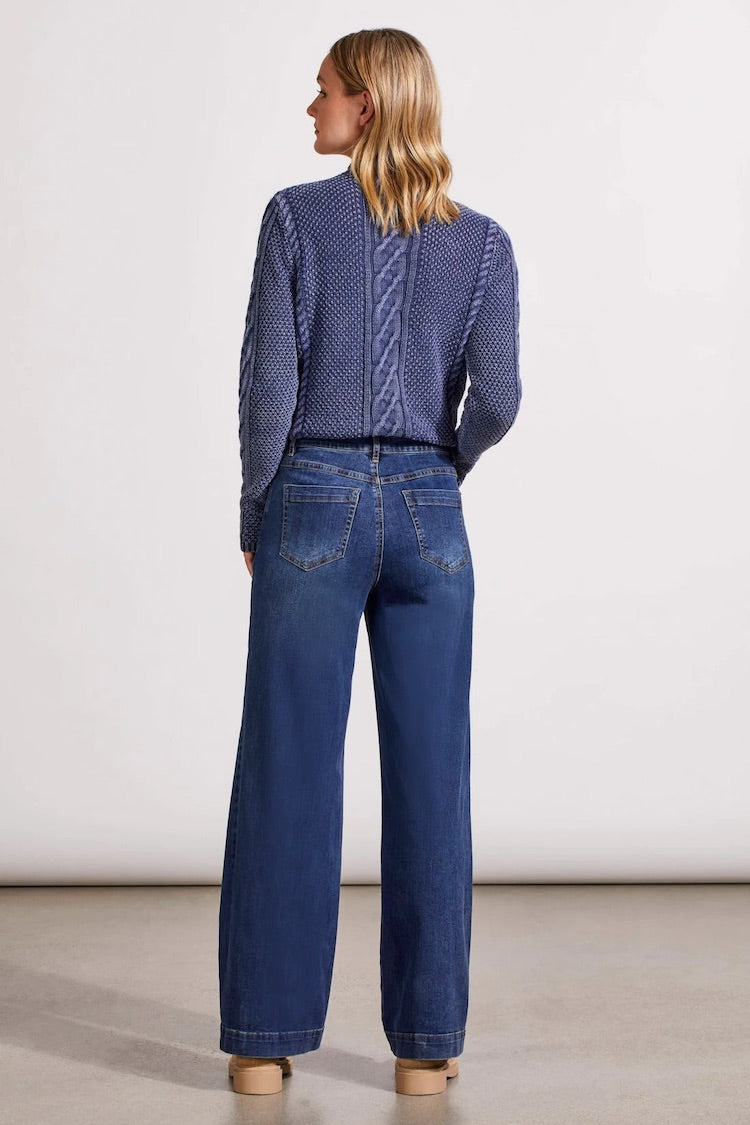 Audrey Pull On Wide Leg Jeans