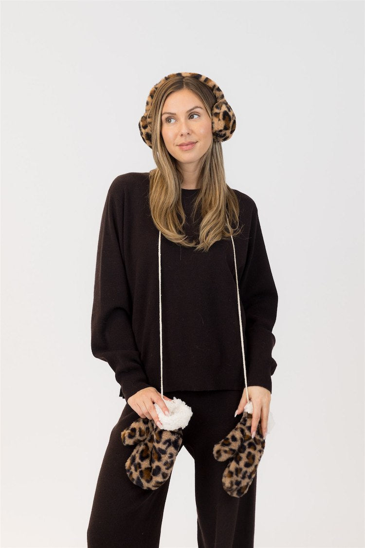 Leopard Print Earmuffs