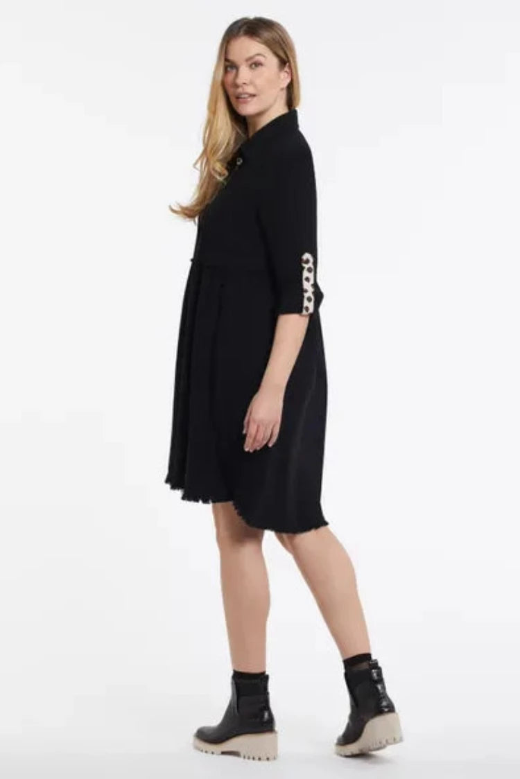 Contrast Shirt Dress