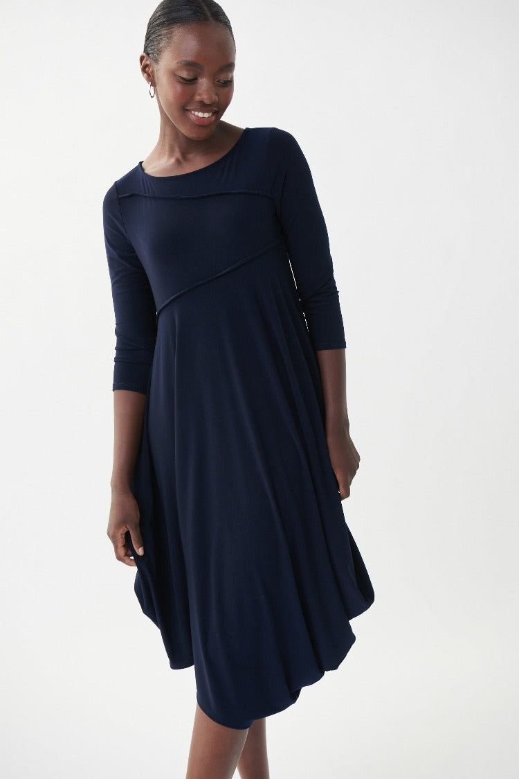 Bubble 3/4 sleeve Dress|Joseph Ribkoff|Style: 222086 Fashionista Bubble 3/4 sleeve Dress|Joseph Ribkoff|Style: 222086 Fashionista