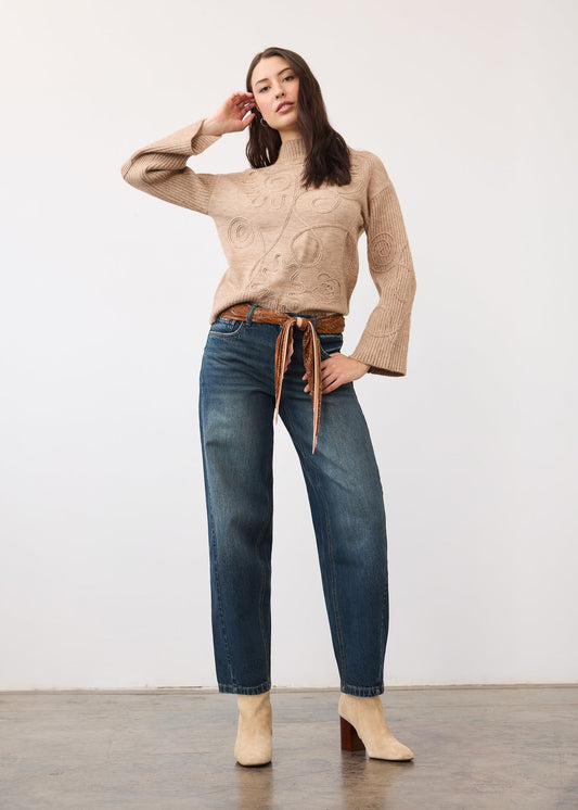French Dressing Jeans Mid Rise Barrel Leg Jeans
