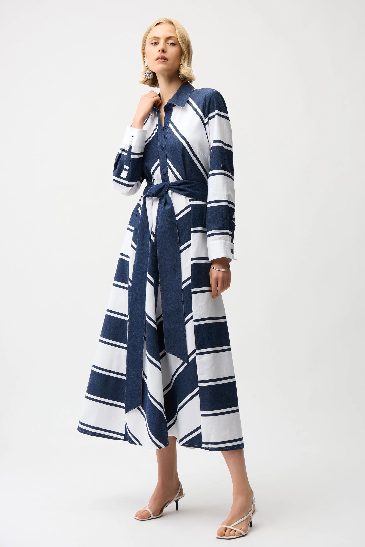 Casual Stripped Maxi Dress