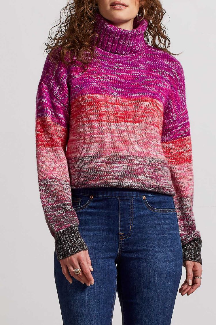 Ombre Turtleneck Sweater
