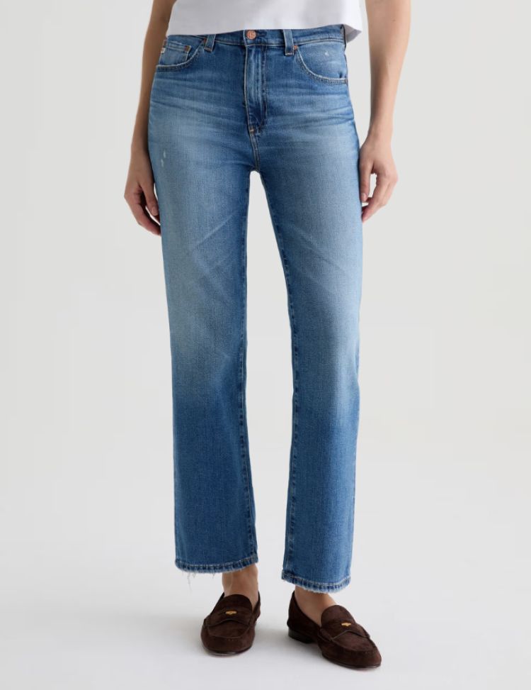 Brinley Mid Rise Straight Denim