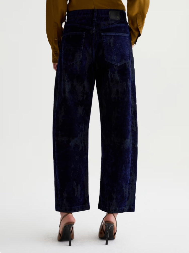 AG Jeans Hattie Velvet High Rise Barrel Jeans