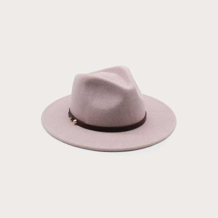 Ace of Something Oslo Fedora rose dust front view