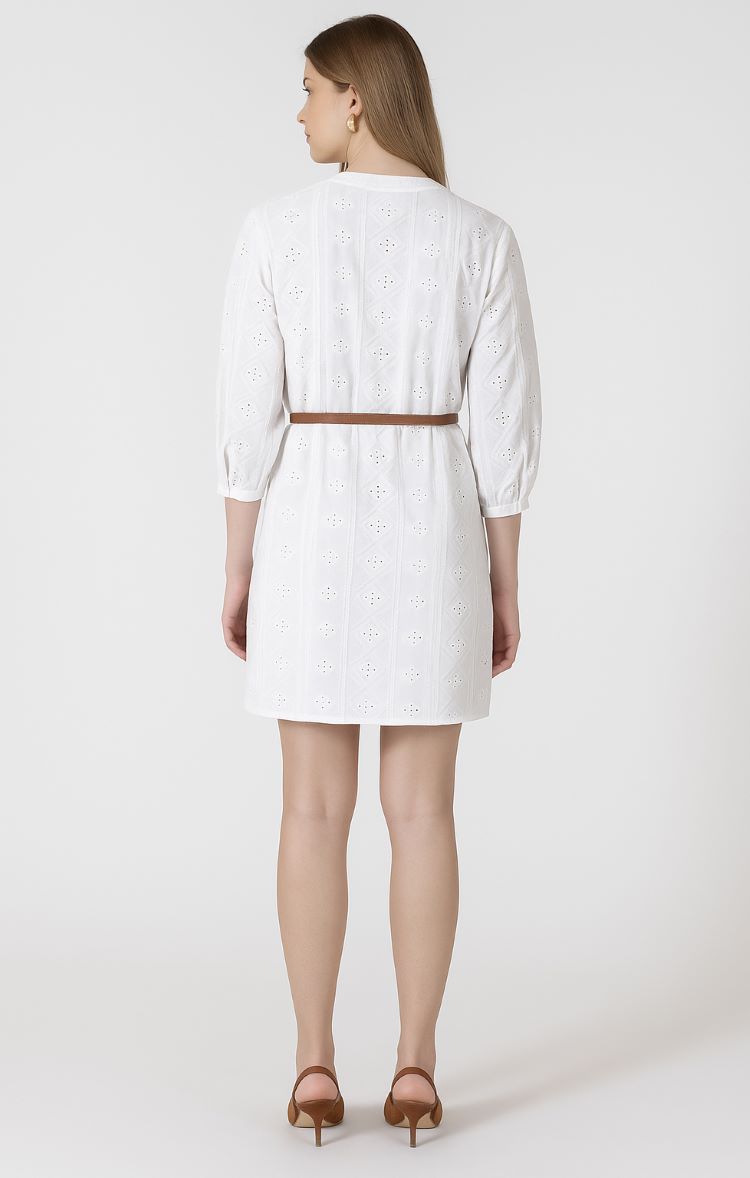 Long Sleeve Embroidered Dress